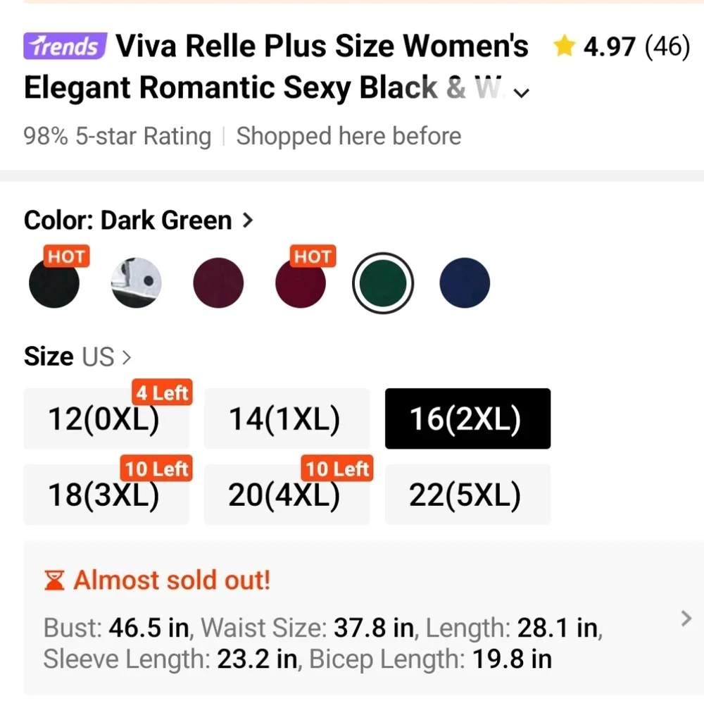 Shein Viva Relle 2XL Women's Elegant Romantic Sexy Green & White Ruffle Dress - Picture 2 of 7
